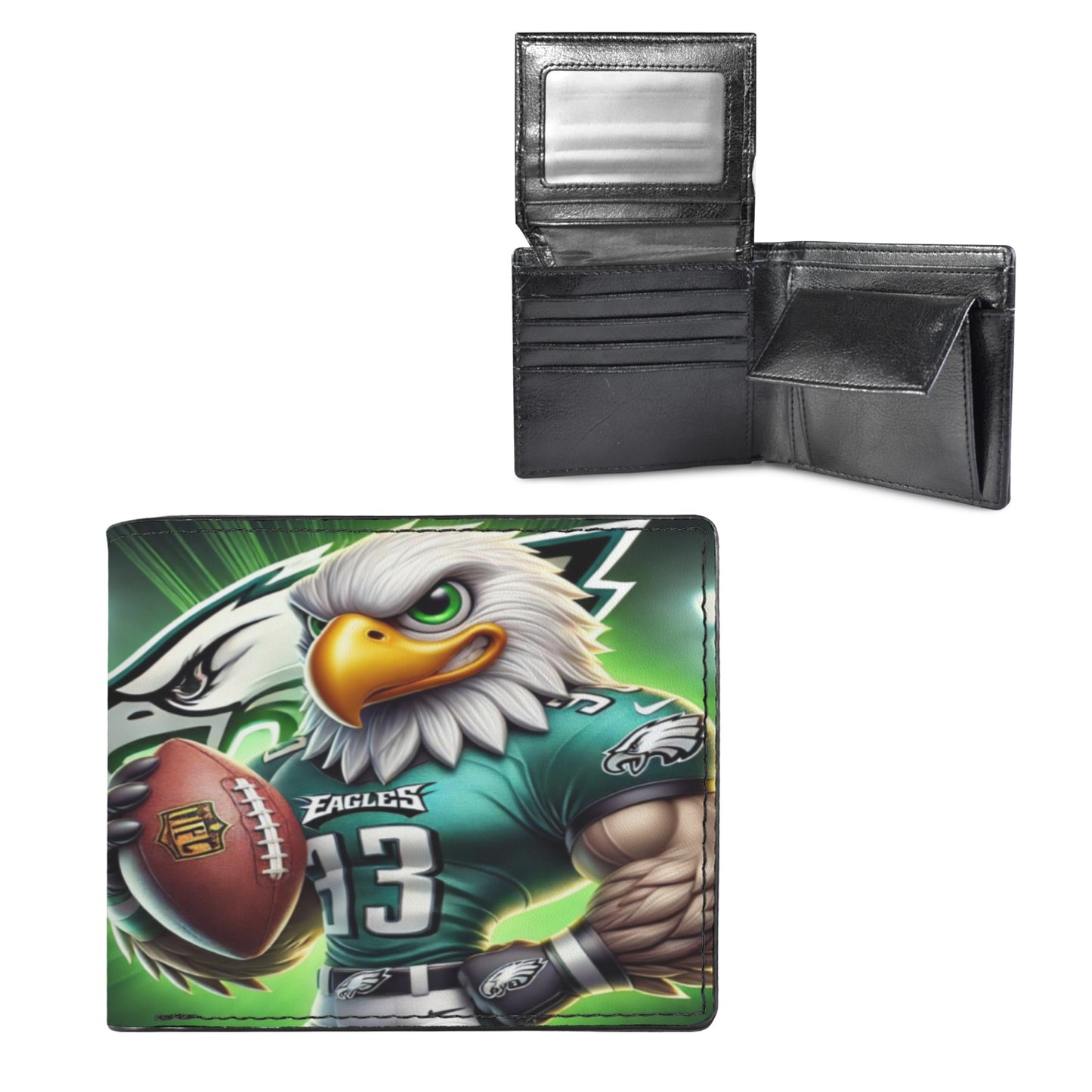 Philadelphia Eagles Men's Leather Wallet Fly High