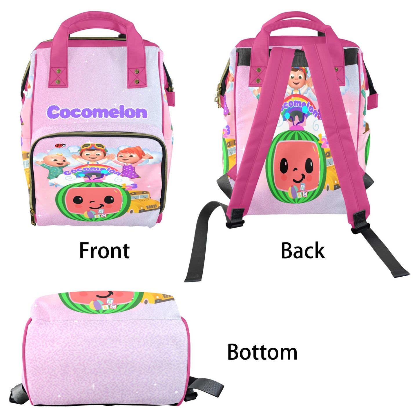 Cocomelon Multi-Function Diaper Backpack
