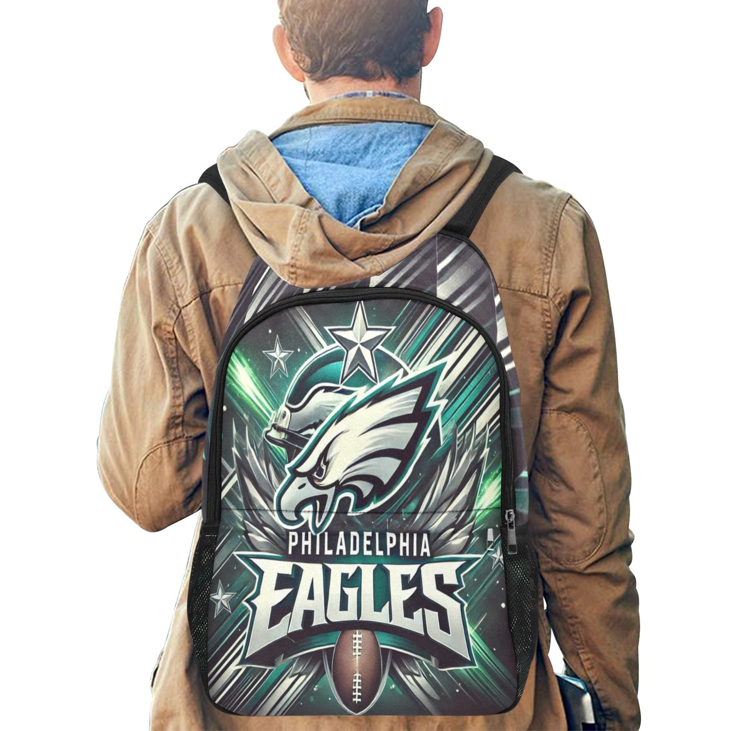 Philadelphia Eagles Backpack with Laptop Compartment & Mesh Pockets