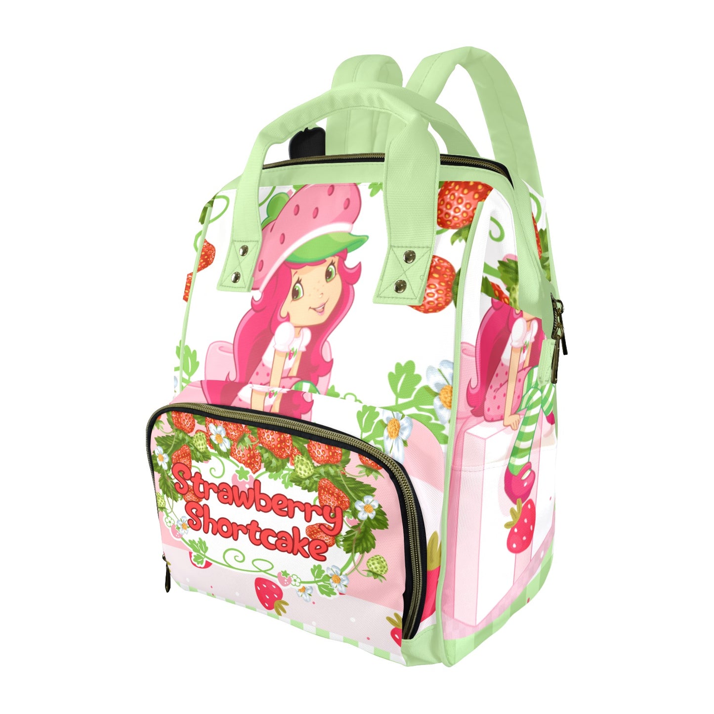 Strawberry Shortcake Multi-Functional Diaper Backpack with Insulated Pockets