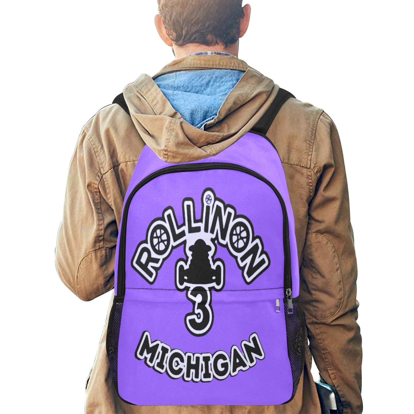RollinOn 3 Michigan Fabric Backpack –Purple