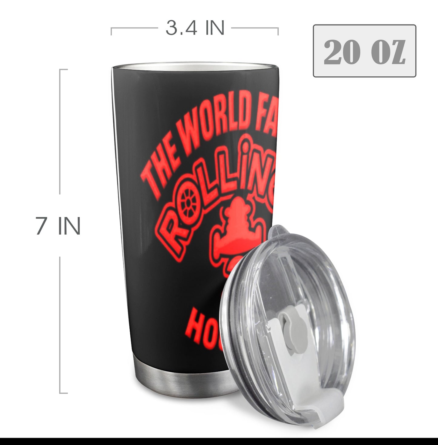 Rollin’ on 3 Houston Tumbler – Sip Loud, Rep Proud!