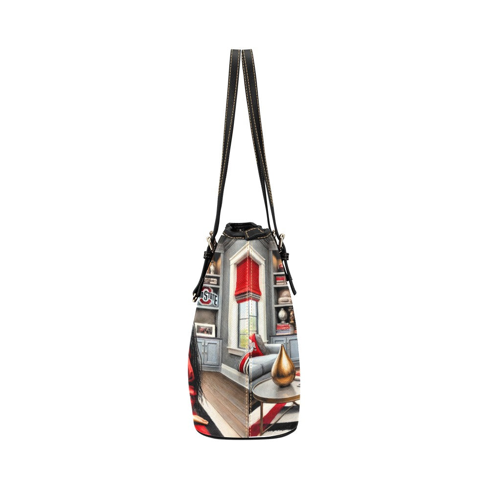 Ohio State Leather Tote Bag