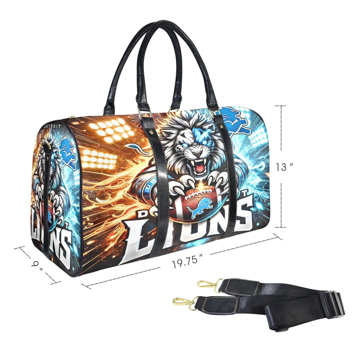 Detroit Lions Large Travel Bag