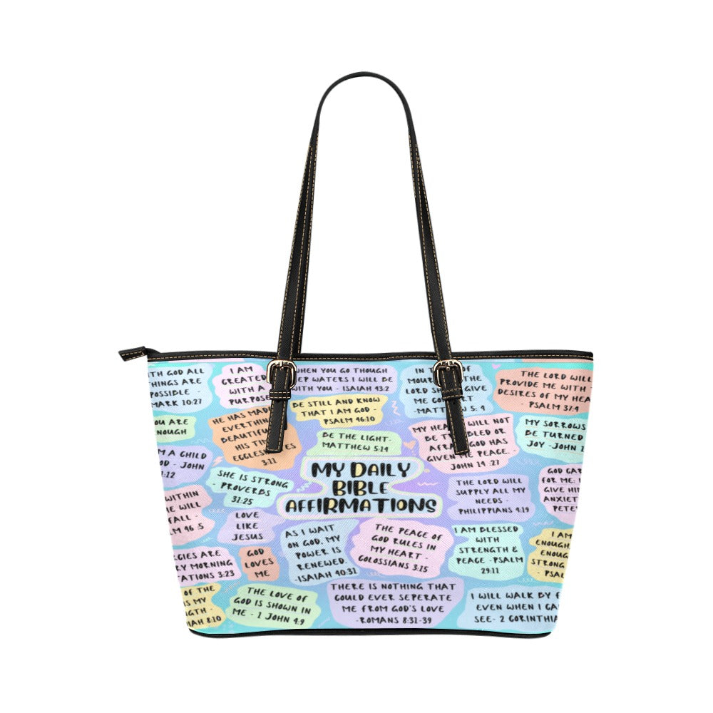 Inspirational Bible Affirmation Tote Bag