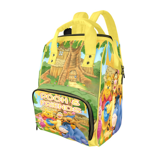 Winnie the Pooh and Friends Multi-Functional Diaper Backpack