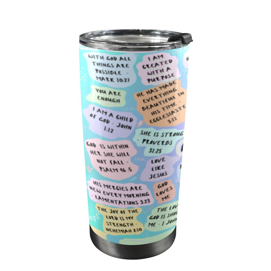 Bible Affirmation Stainless Steel Tumbler