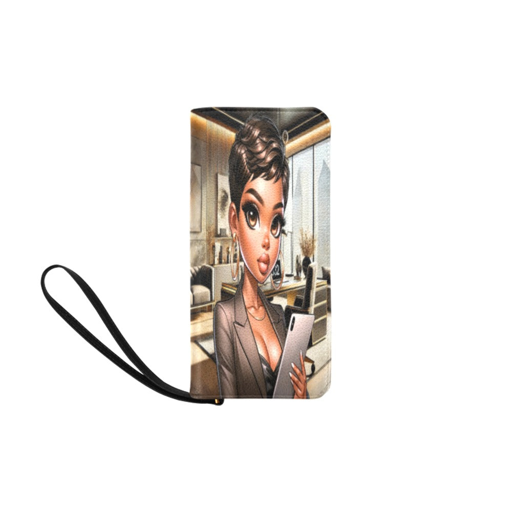 African American CEO Boston Handbag & Matching Wallet