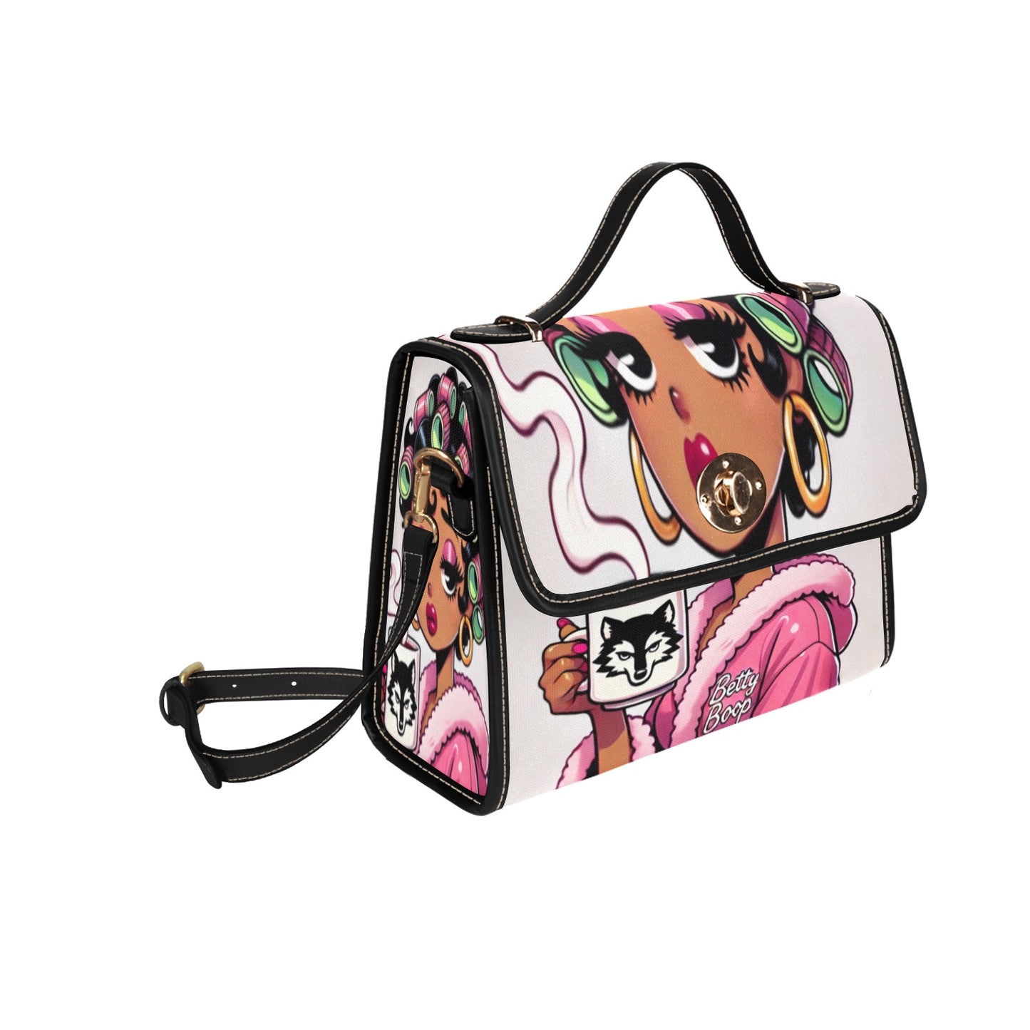 Betty Boop Coffee Time Canvas Handbag