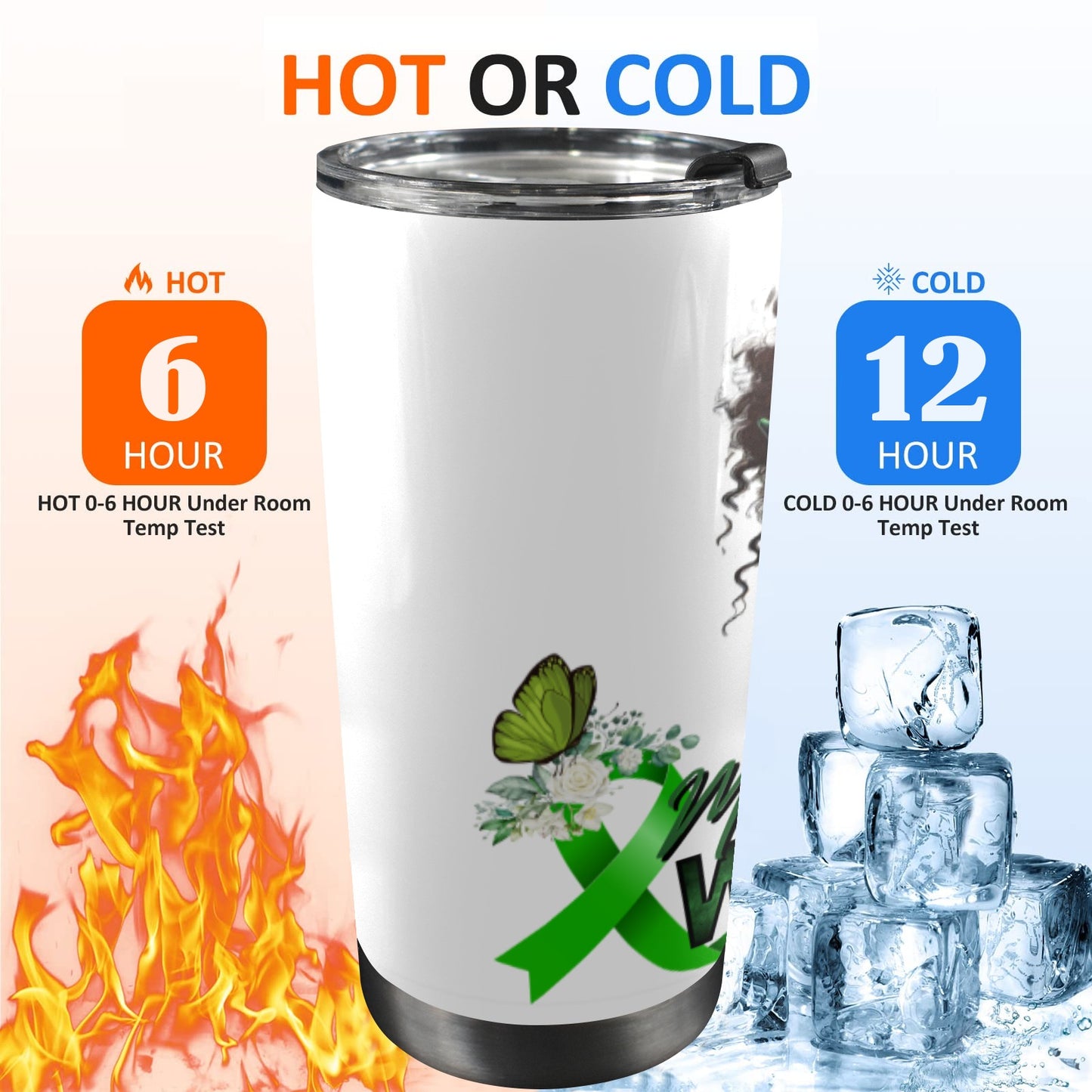 Mental Health Warrior 20 oz Tumbler – Insulated Drinkware