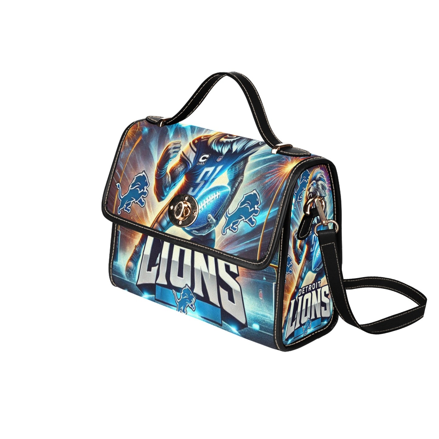 Bold Detroit Lions Canvas Bag