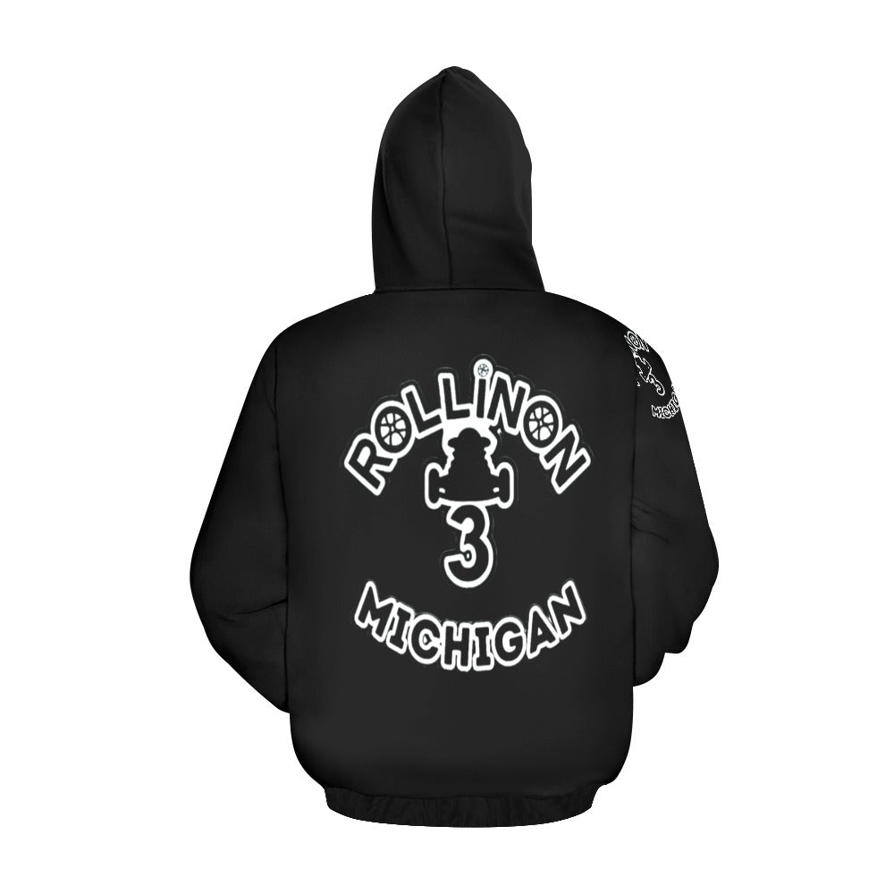 Rollin On 3 Michigan Men’s Hoodie – Represent With Pride!