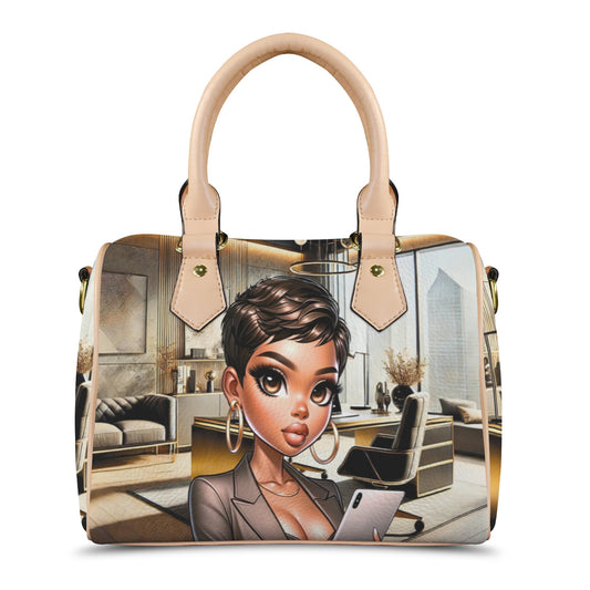African American CEO Boston Handbag & Matching Wallet
