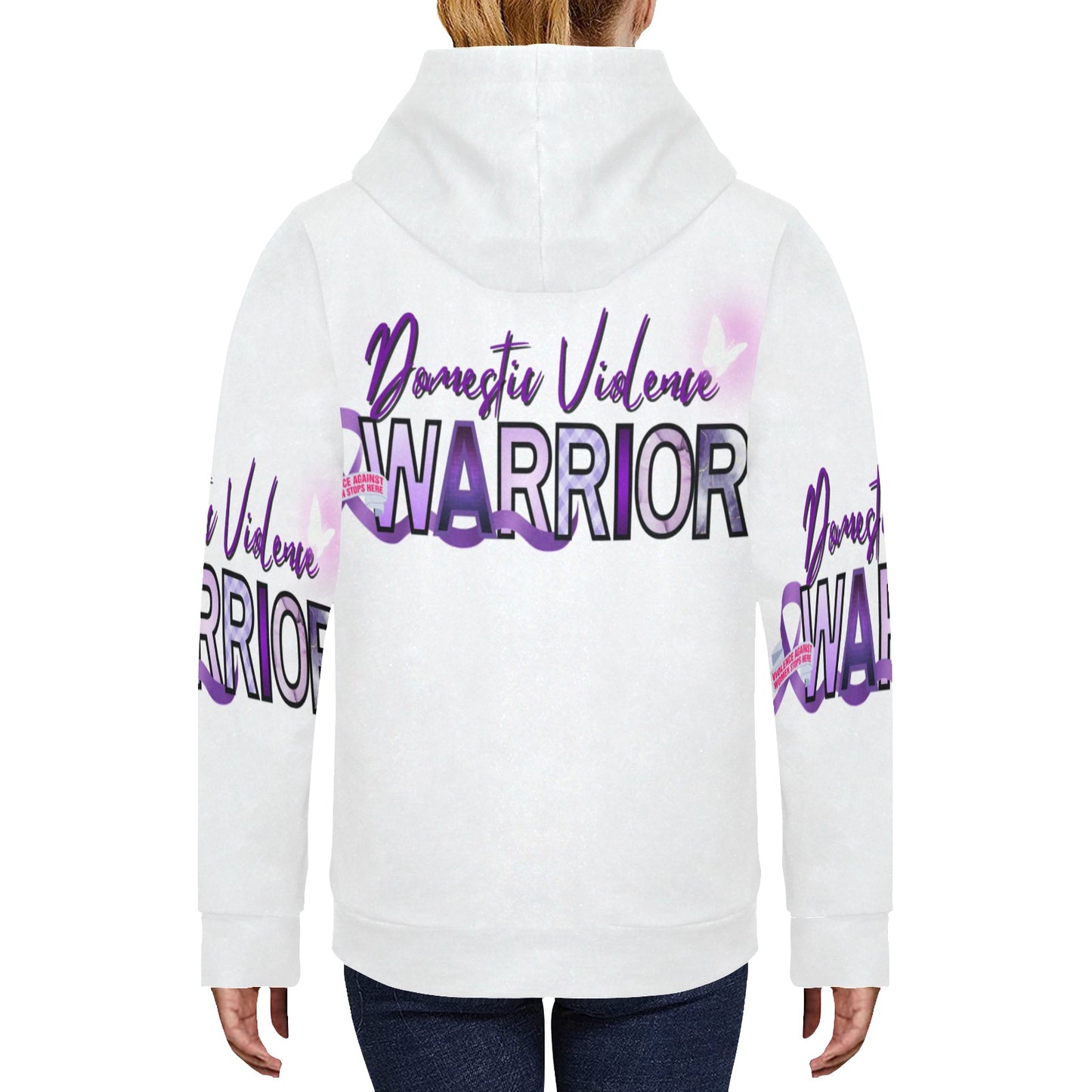Women's Domestic Violence Warrior Fleece Hoodie