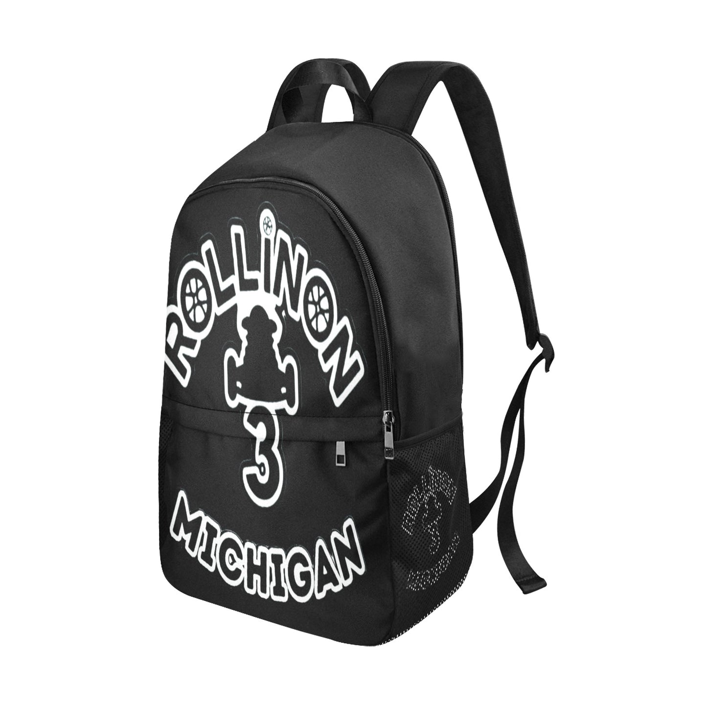 Rollin On 3 Michigan Backpack – Blacked Out. Whited Up. All In.