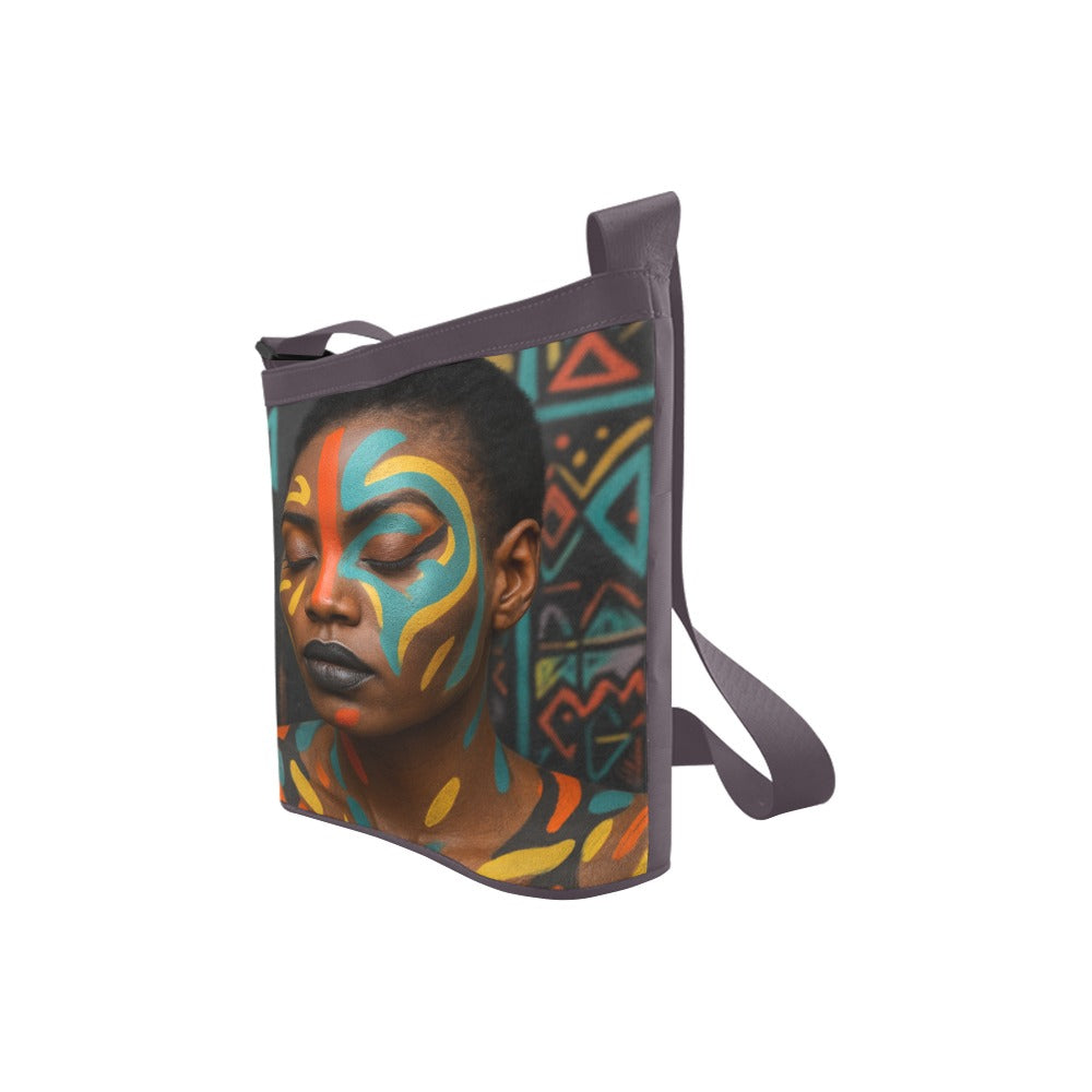 Tribal-Inspired Afrocentric Crossbody Bag