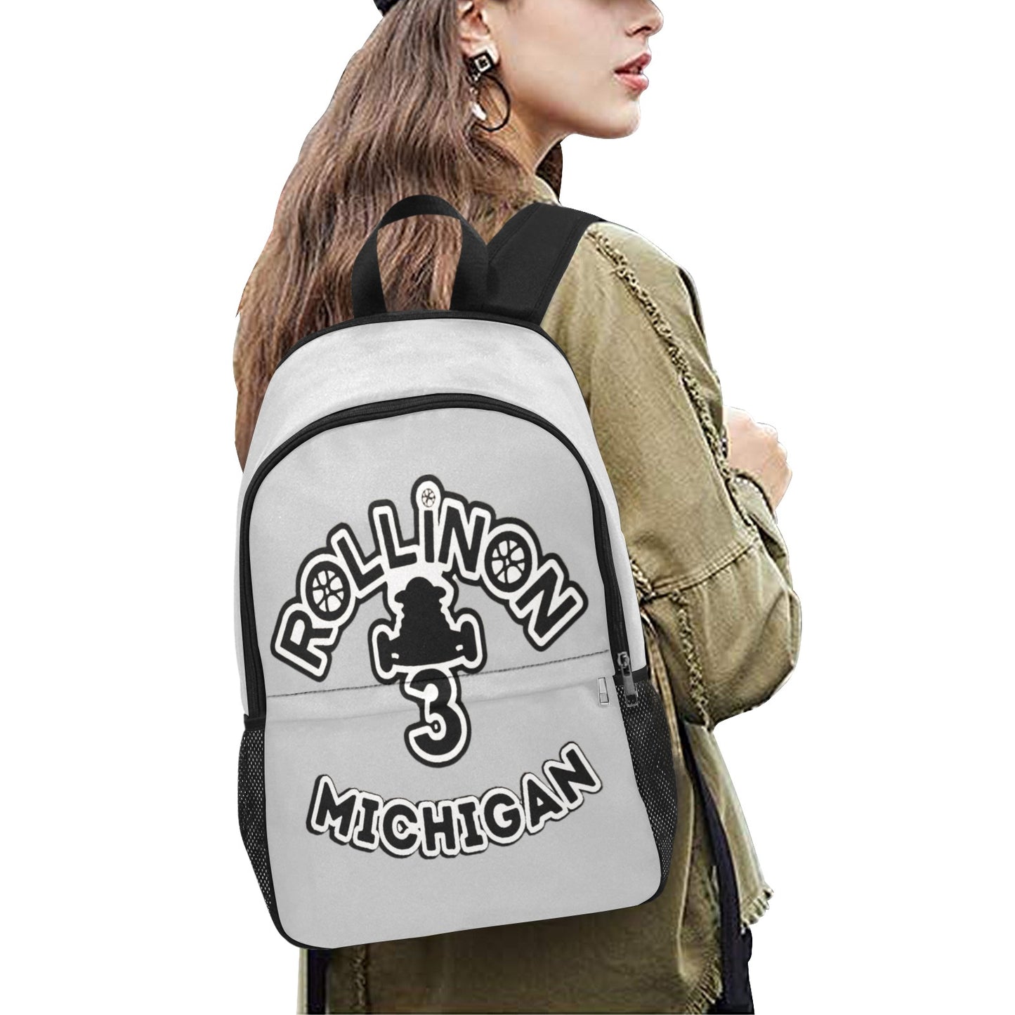Rollin On 3 Michigan Backpack – Silver Steel Edition