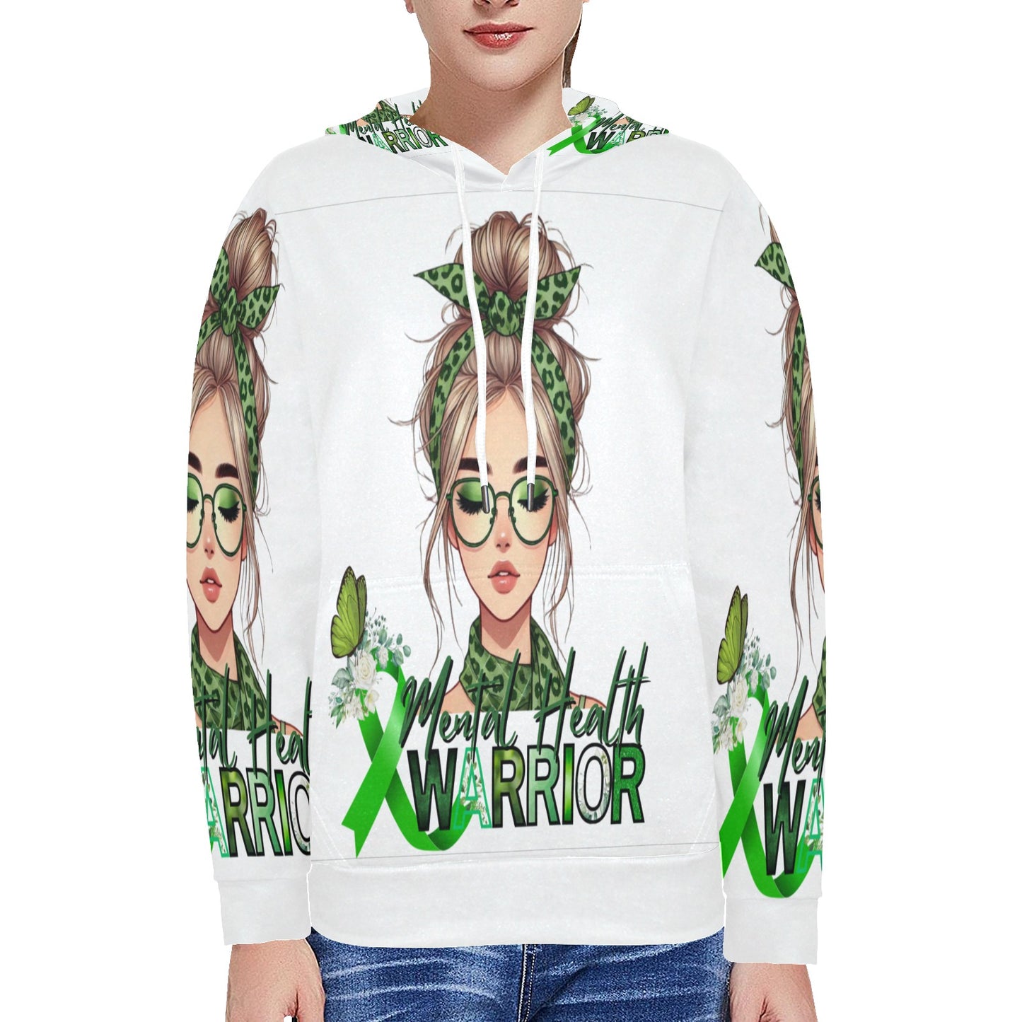 Women's Mental Health Warrior Fleece Hoodie