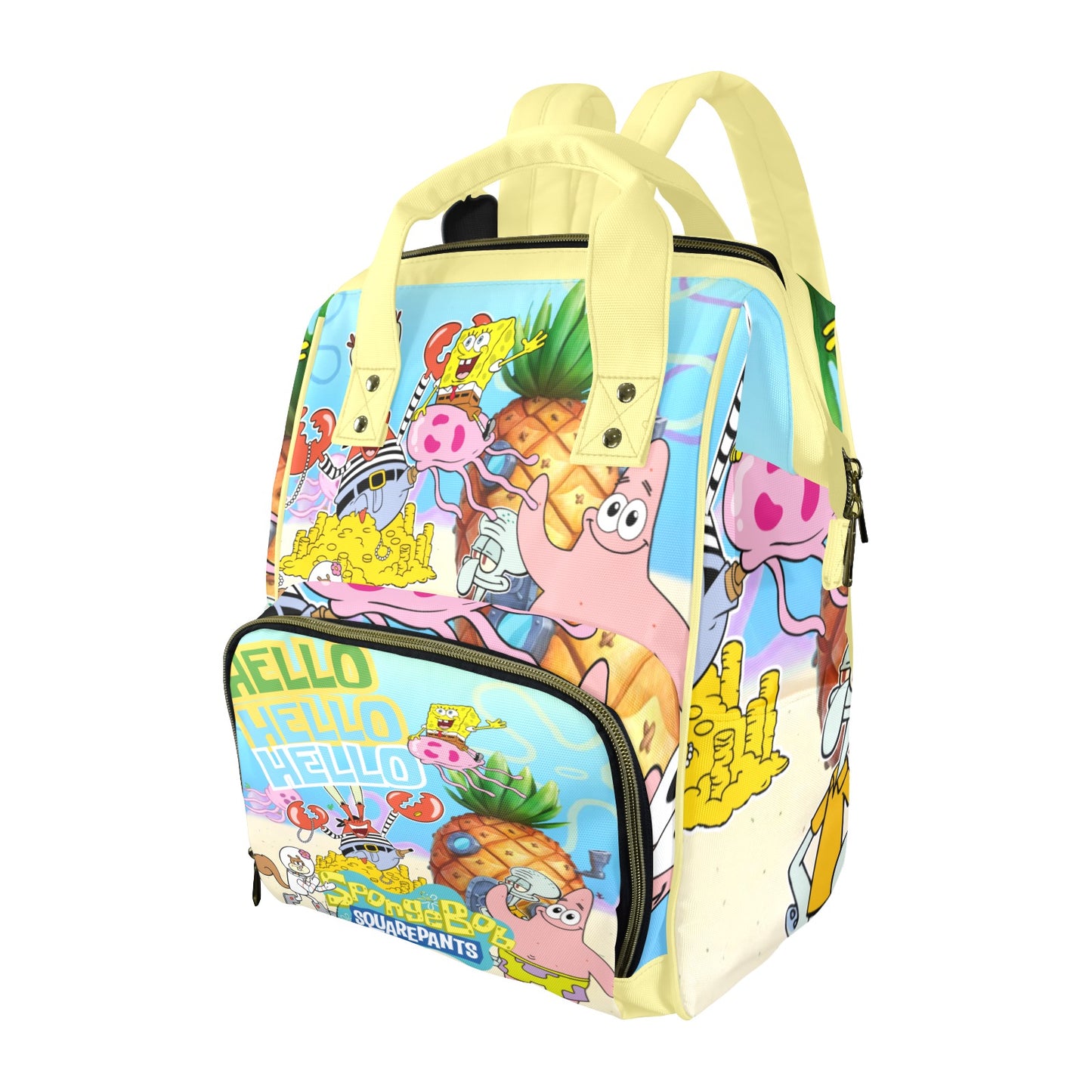 SpongeBob SquarePants Multi-Functional Diaper Backpack with Insulated Bottle Pockets