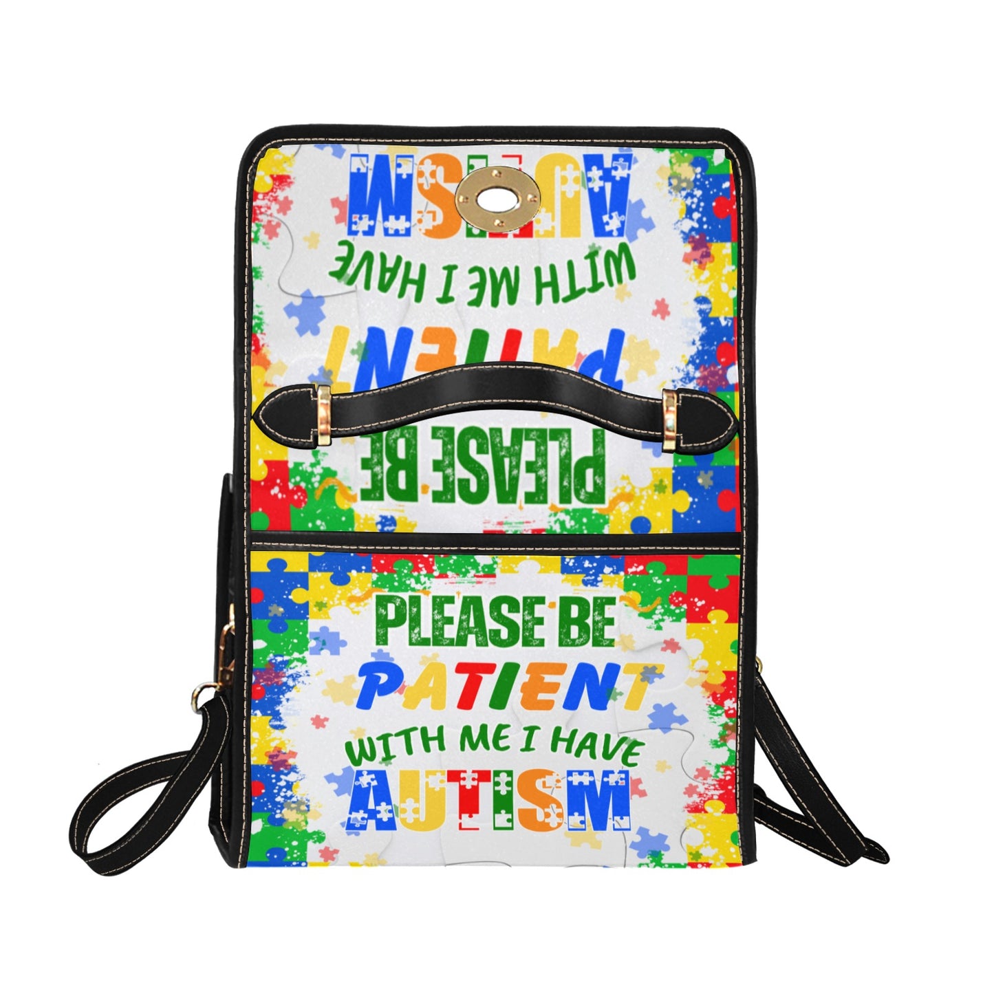 Autism Warrior Canvas Bag Multicolor