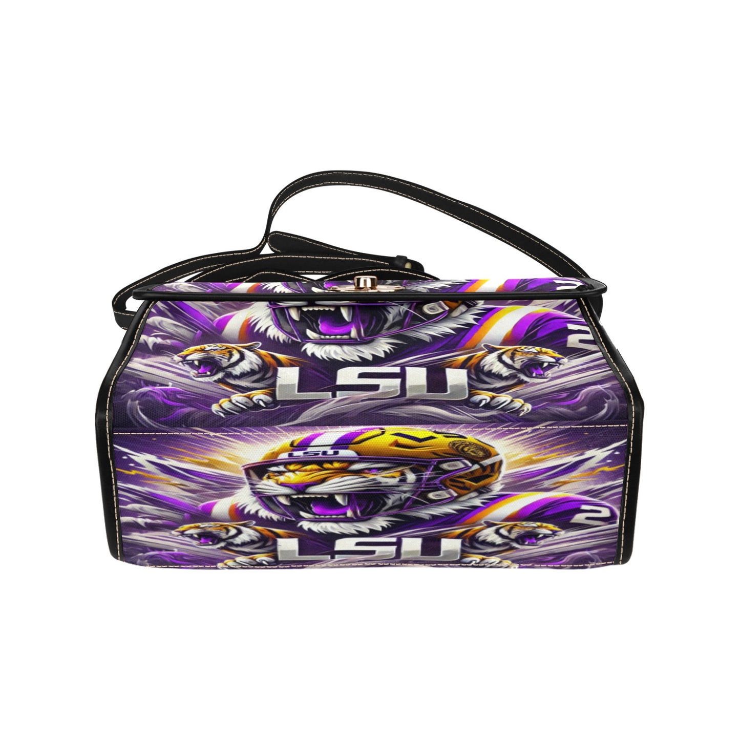LSU Tigers Waterproof Canvas Handbag