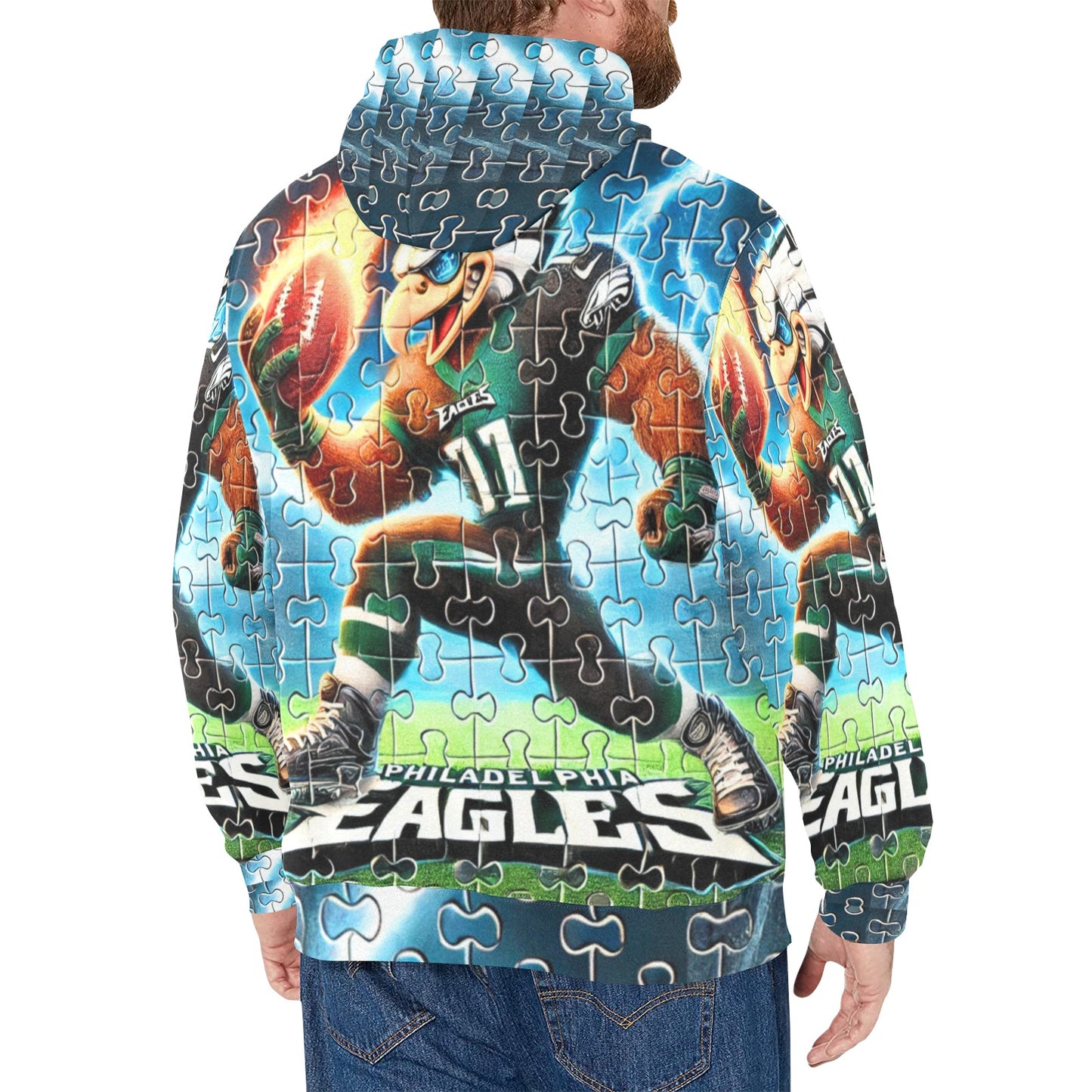 Philadelphia Eagles Men’s All-Over Hoodie