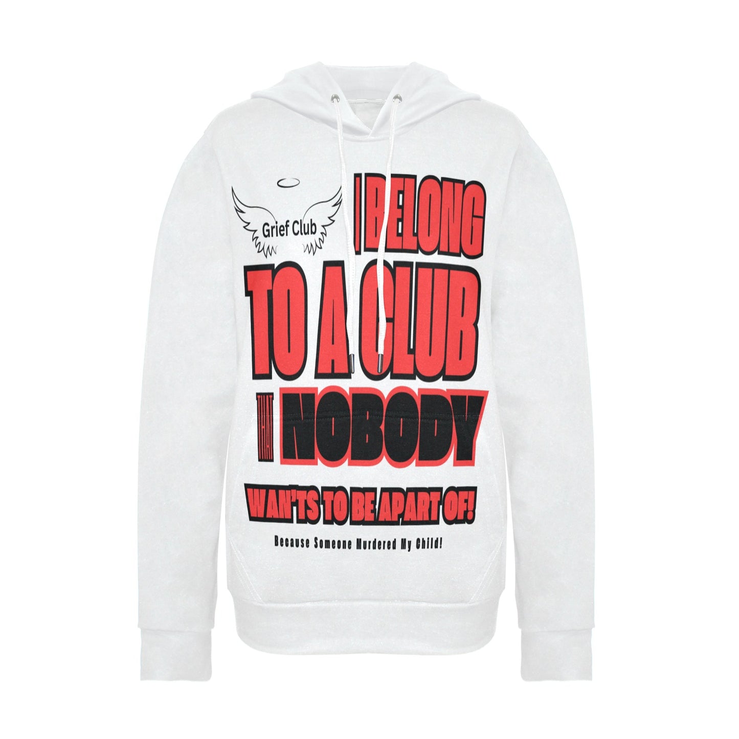 Women's Homicide Awareness Fleece Hoodie - Grief Club Design