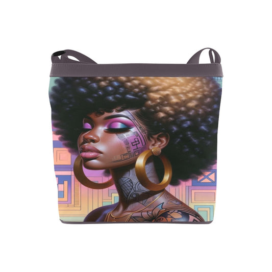 Afro Beauty Crossbody Bag – Cultural Elegance