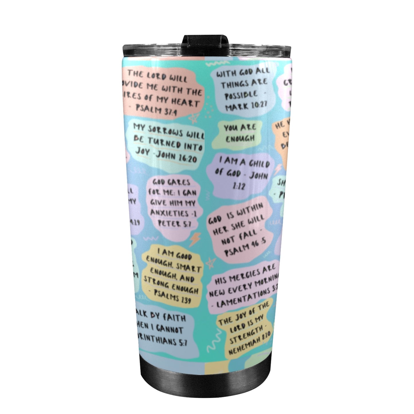 Bible Affirmation Stainless Steel Tumbler