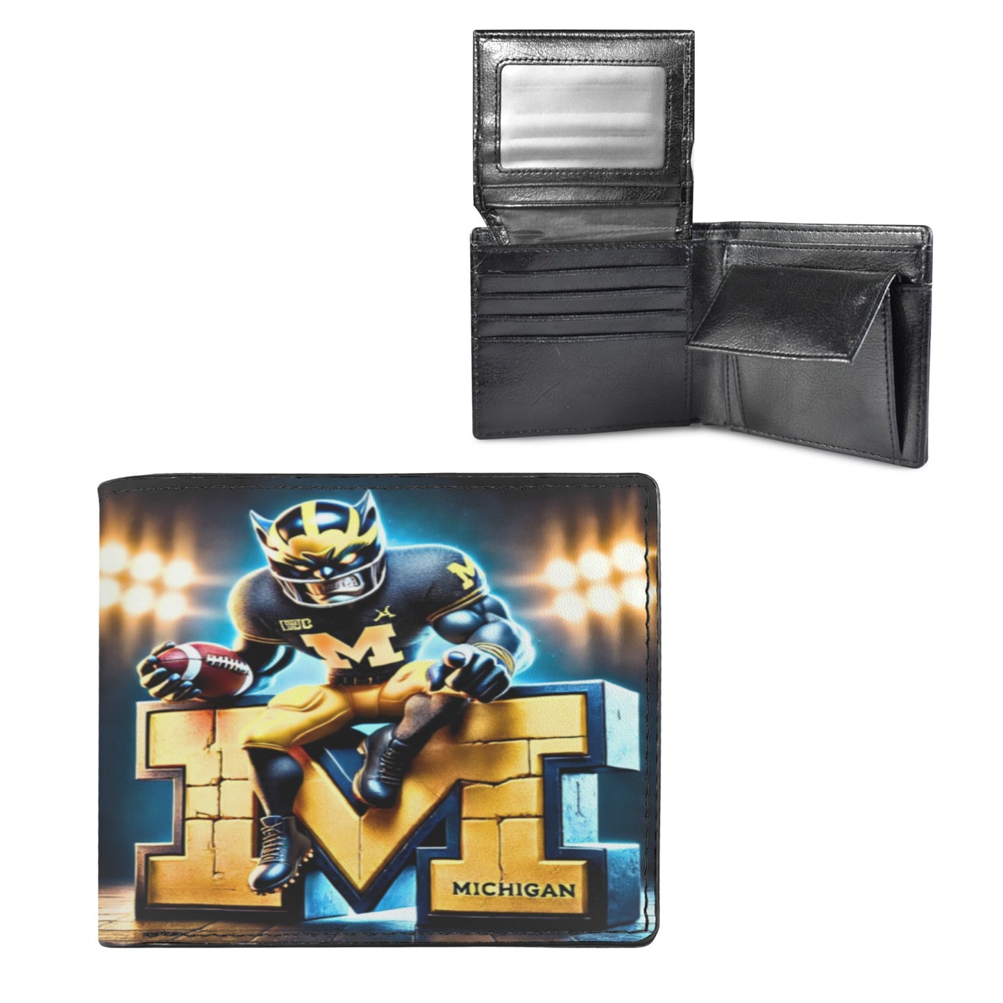 Michigan Wolverines Men’s Bifold Wallet – Game Day Ready!
