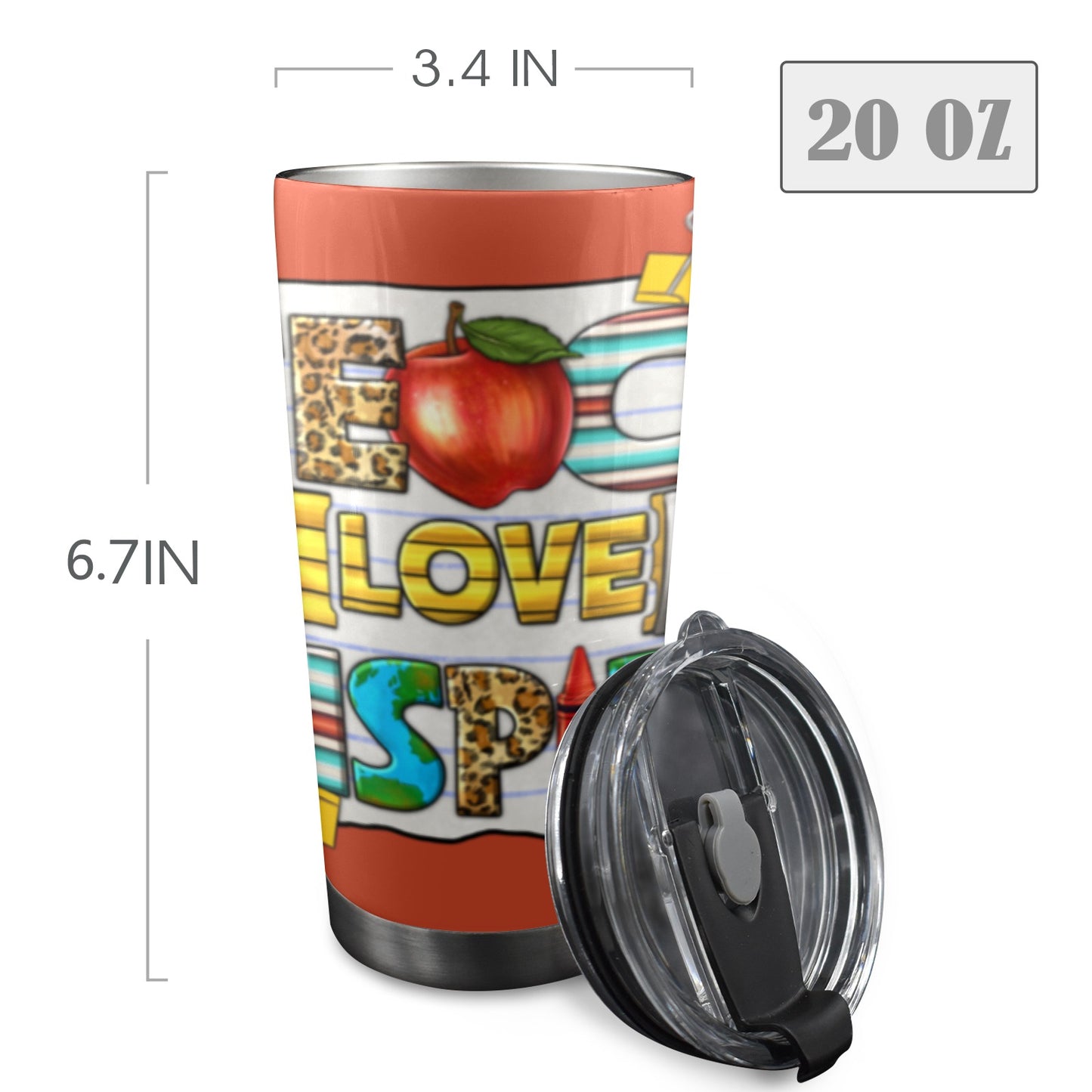 Teach Love Inspire 20oz Tumbler