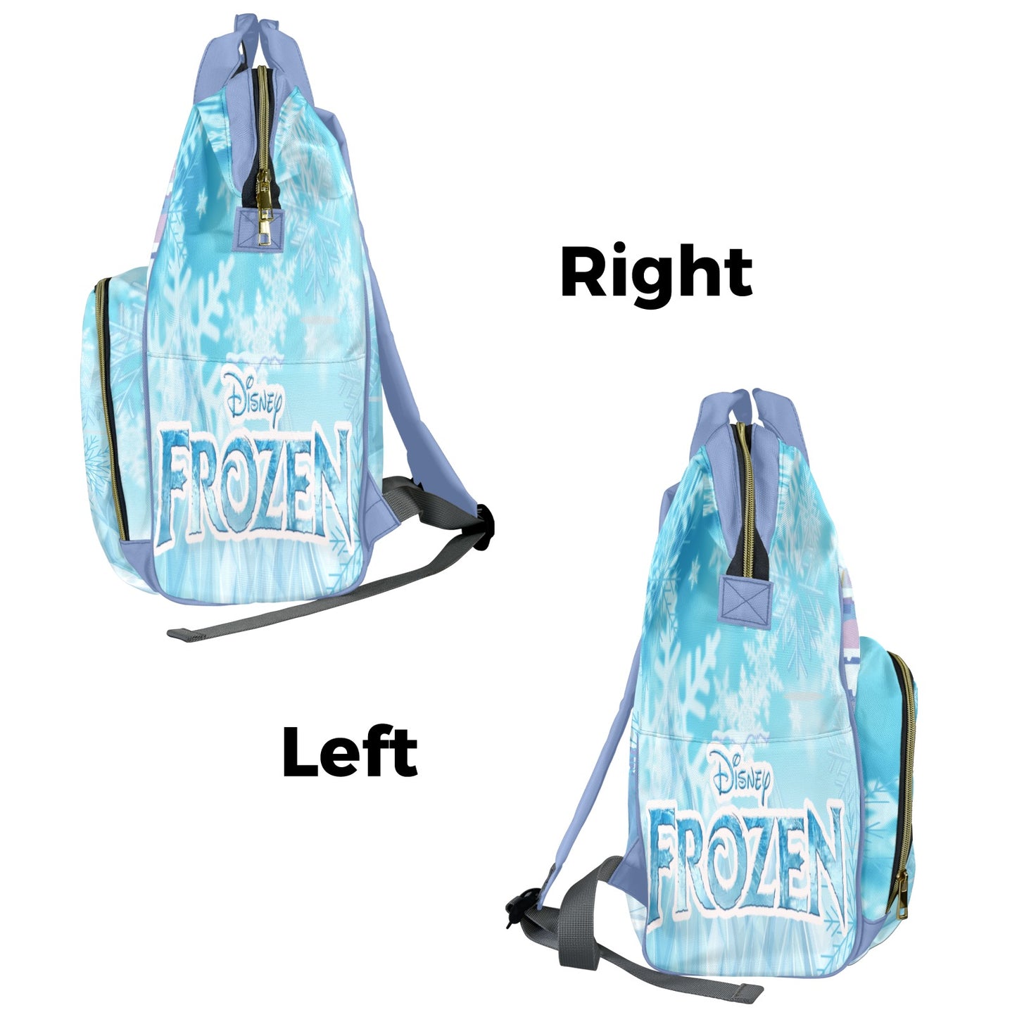 Disney Frozen Multi-Functional Diaper Backpack with Insulated Bottle Holders