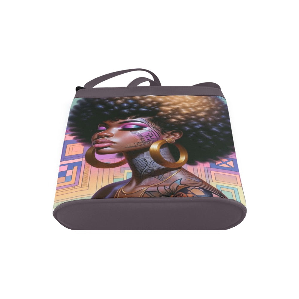 Afro Beauty Crossbody Bag – Cultural Elegance
