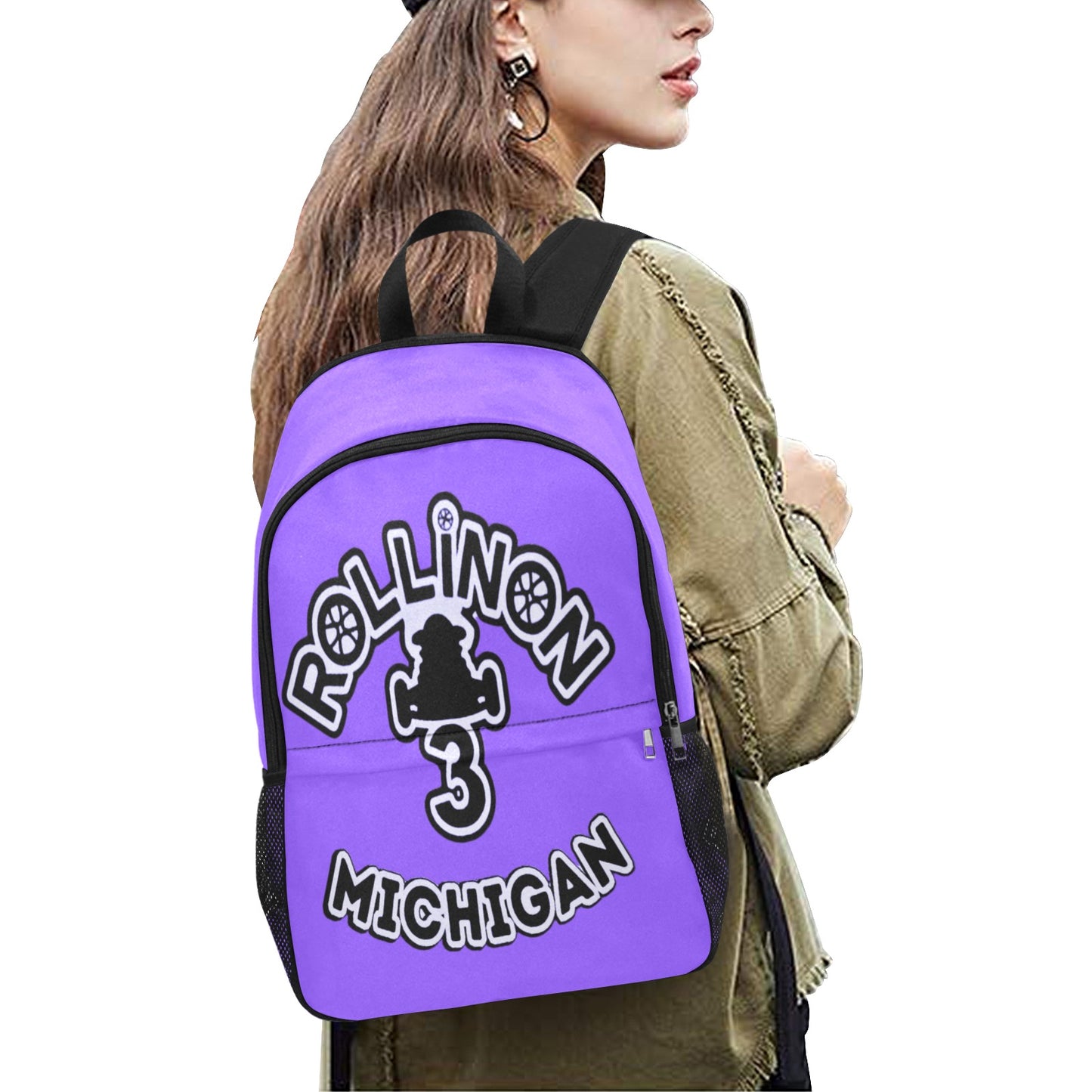 RollinOn 3 Michigan Fabric Backpack –Purple