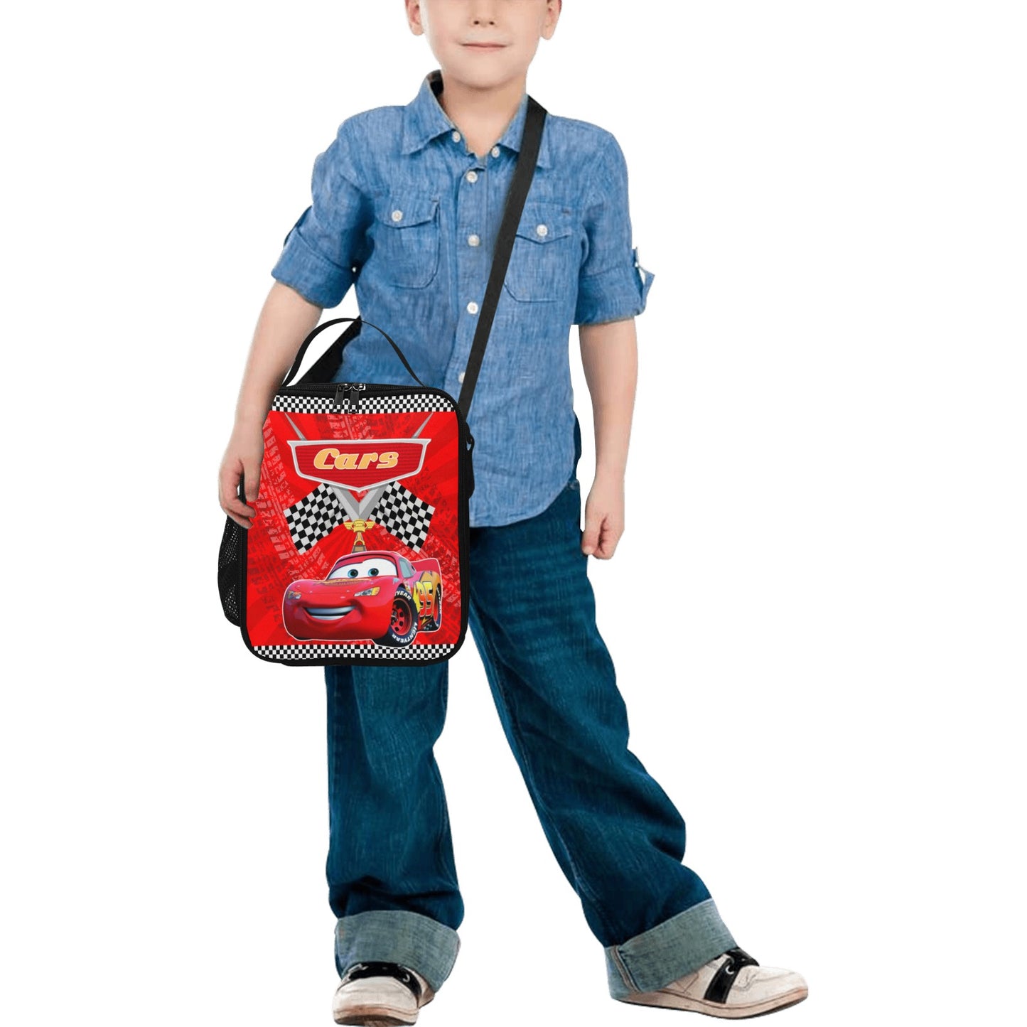 Cars Crossbody Lunch Bag for Kids