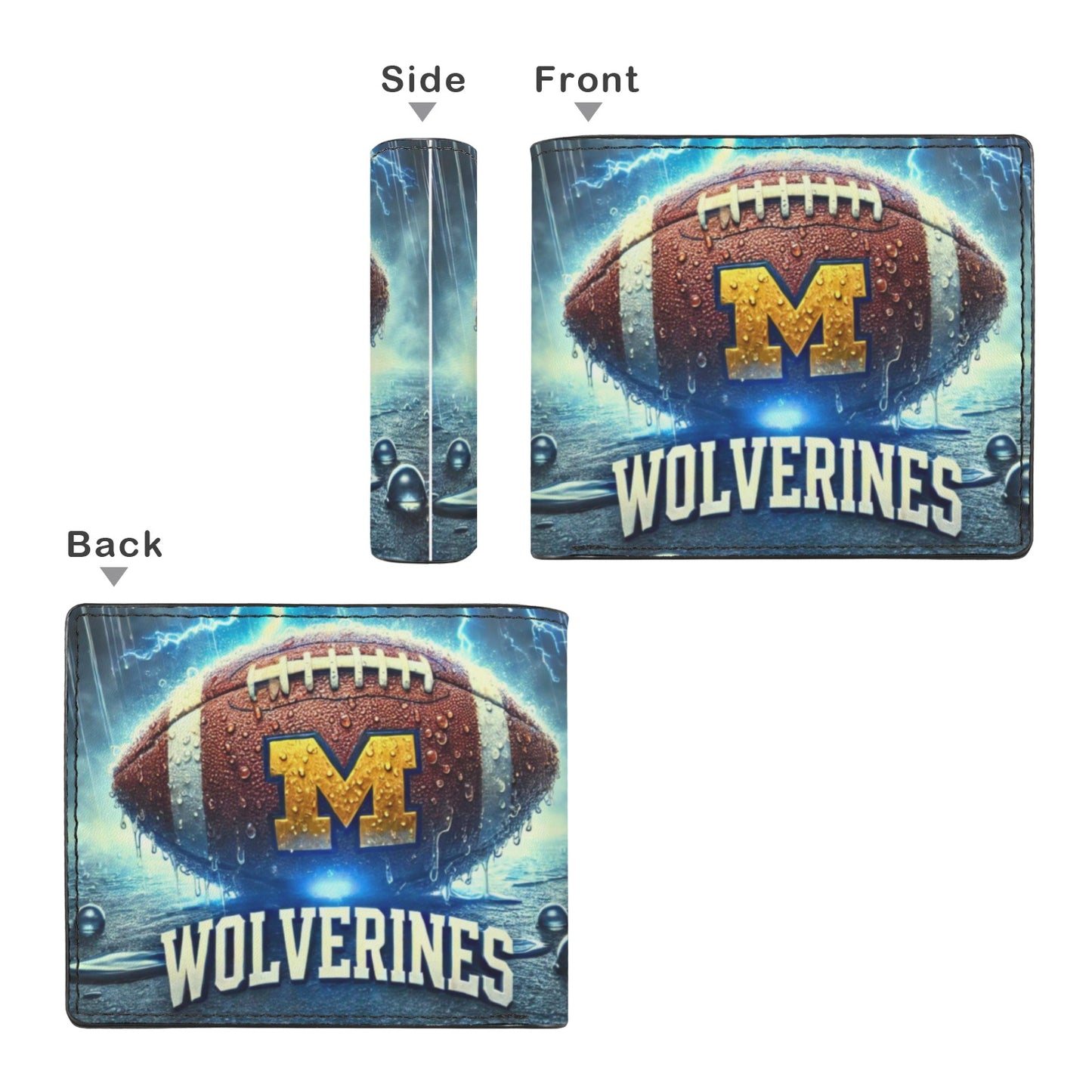 Wolverines Men’s Custom Wallet – Michigan Pride in Your Pocket!