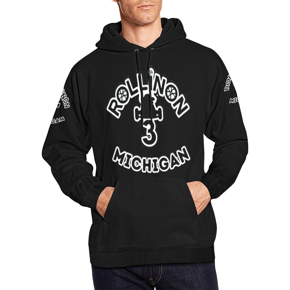 Rollin On 3 Michigan Men’s Hoodie – Represent With Pride!