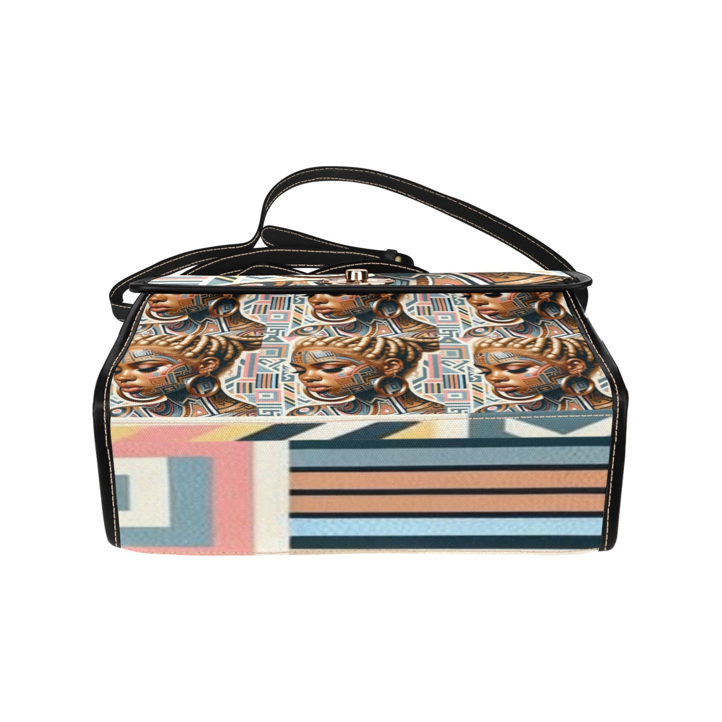 Afrocentric Pattern Waterproof Canvas Bag