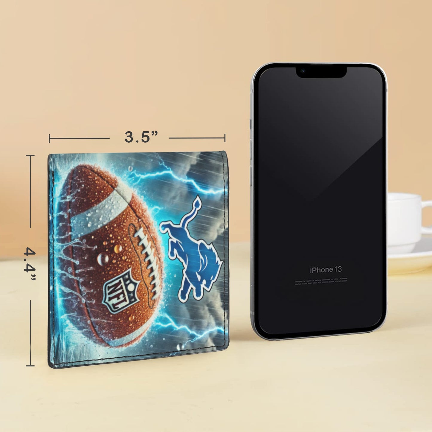 Detroit Lions Custom Men’s Wallet – Roar With Every Carry!