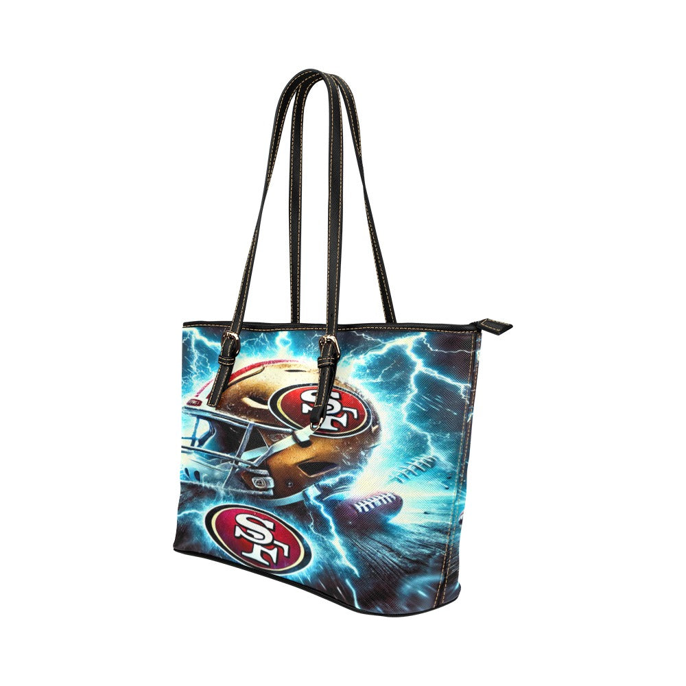 San Francisco 49ers Leather Tote Bag