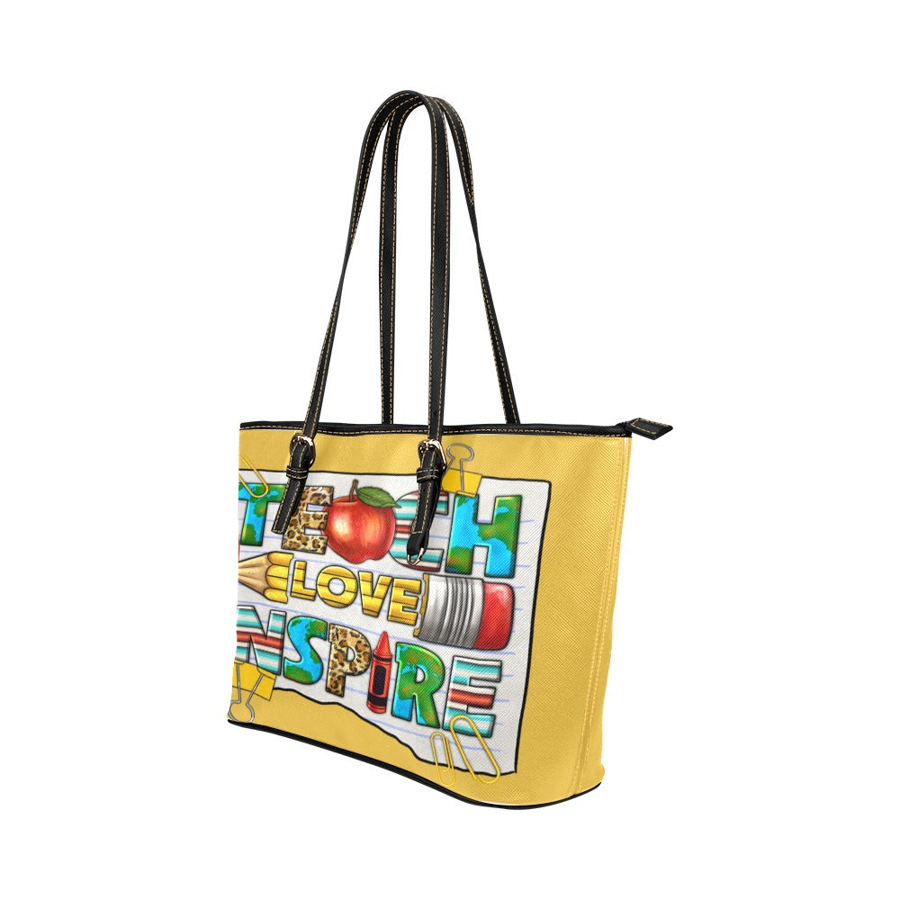Teacher-Inspired Leather Tote Bags – The Ultimate Gift for Educators!