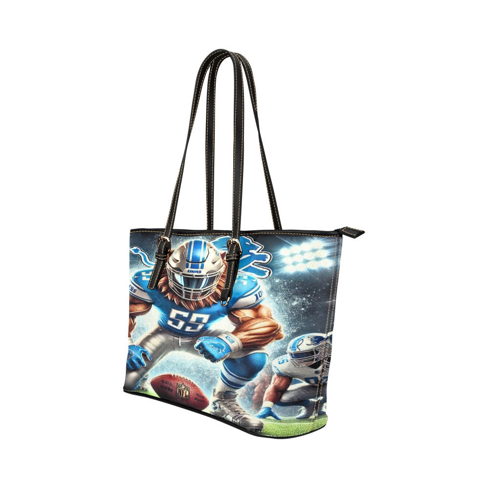 Detroit Lions Leather Tote Bag