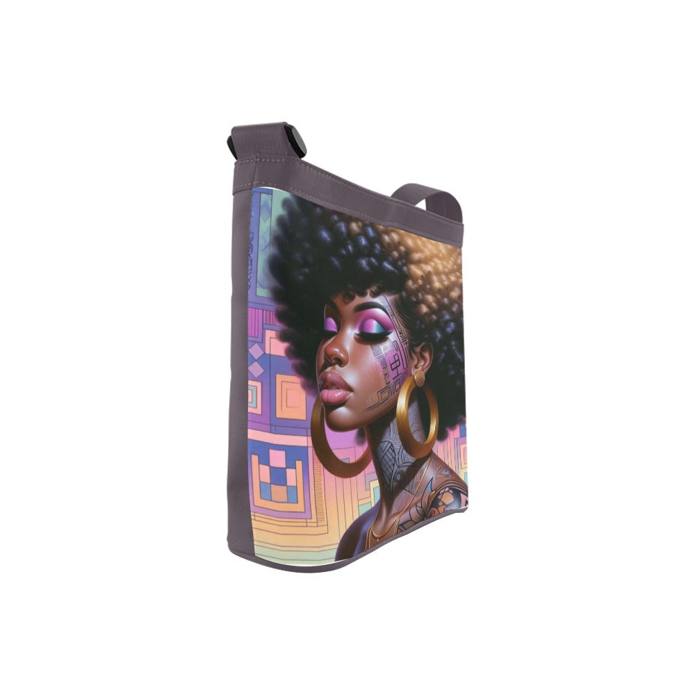 Afro Beauty Crossbody Bag – Cultural Elegance