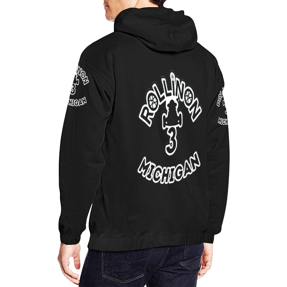 Rollin On 3 Michigan Men’s Hoodie – Represent With Pride!
