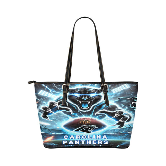 Carolina Panthers Leather Tote Bag