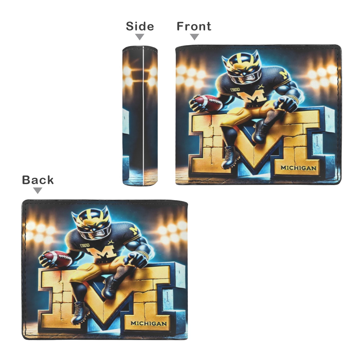 Michigan Wolverines Men’s Bifold Wallet – Game Day Ready!