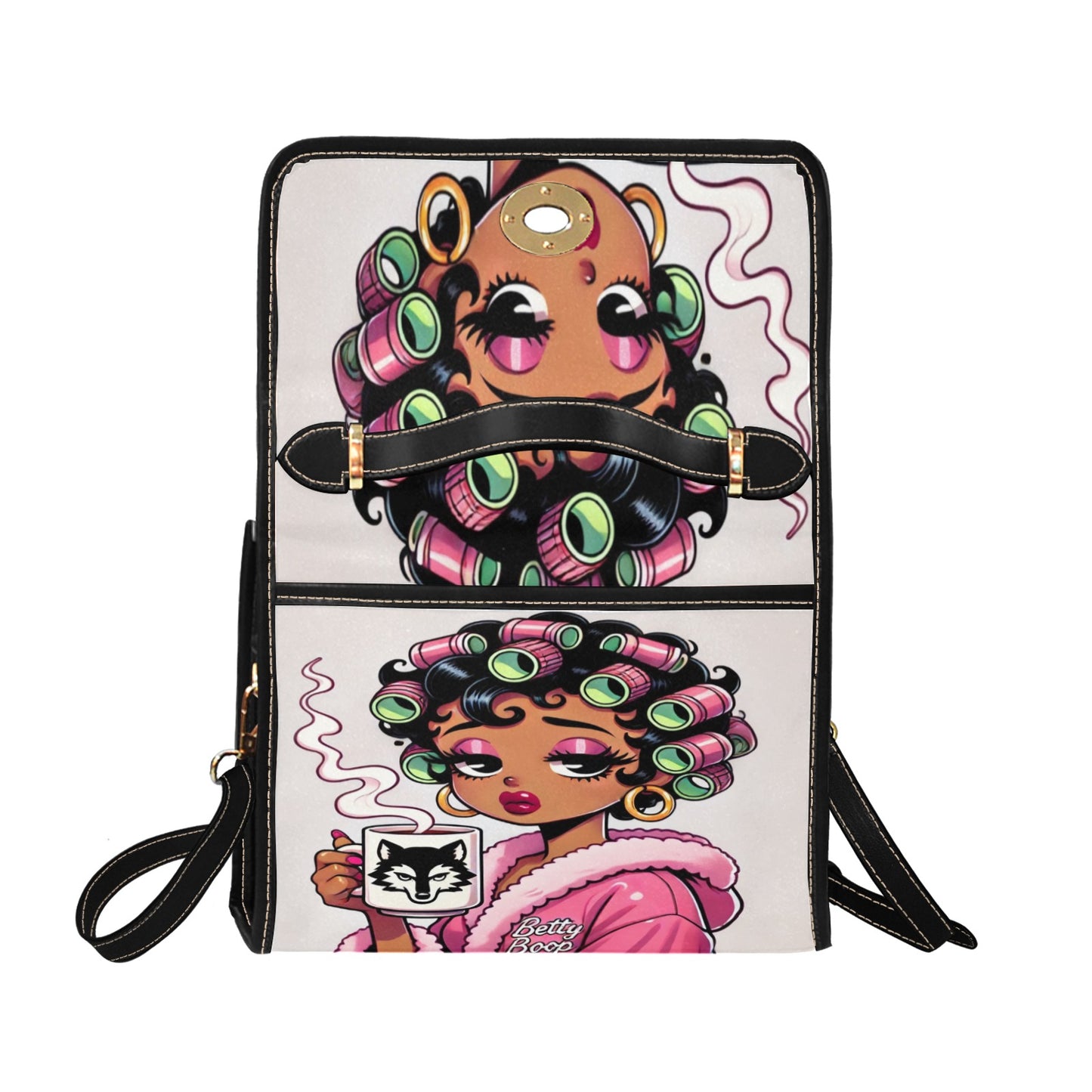 Betty Boop Coffee Time Canvas Handbag