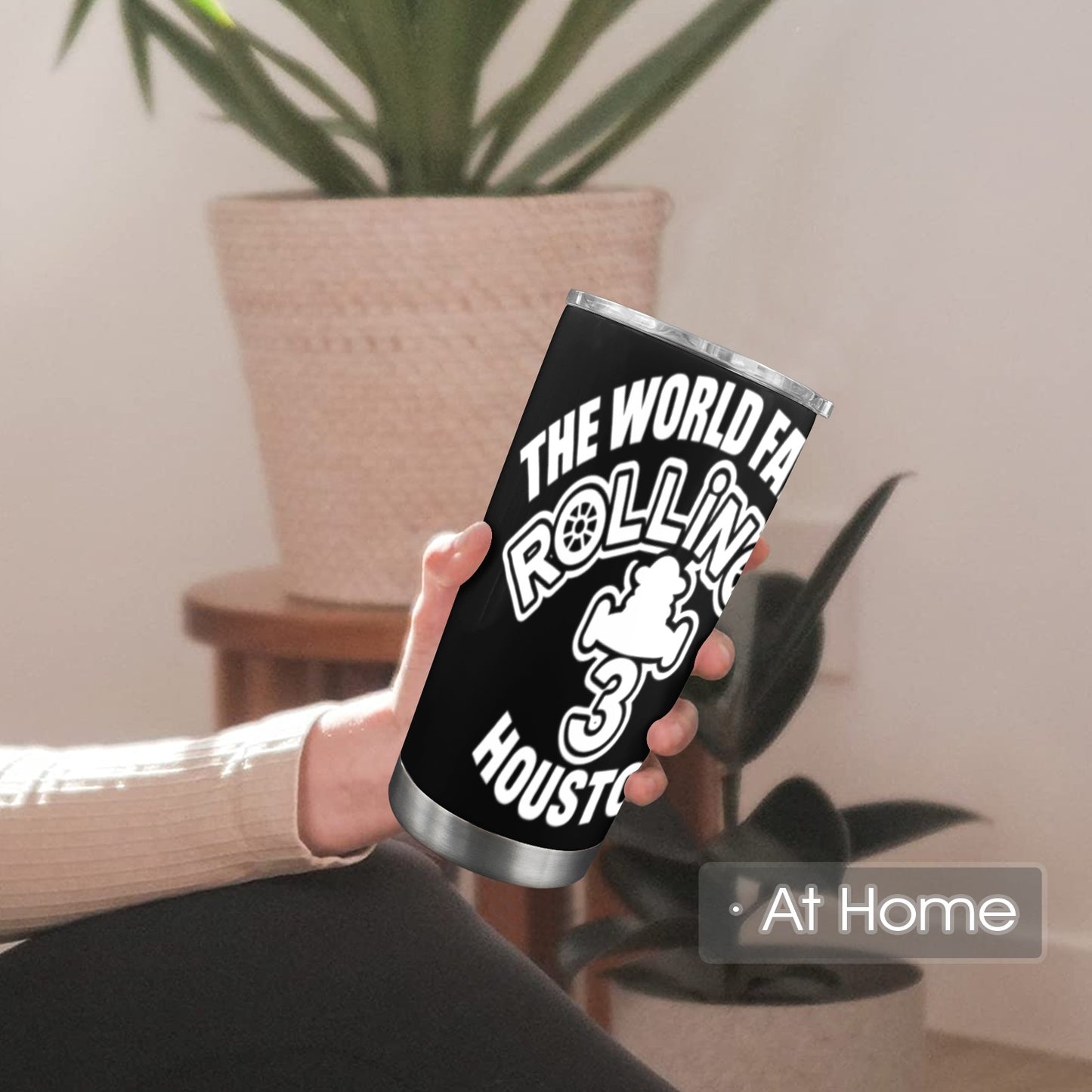 Rollin’ on 3 Houston Tumbler – Sip Loud, Rep Proud!
