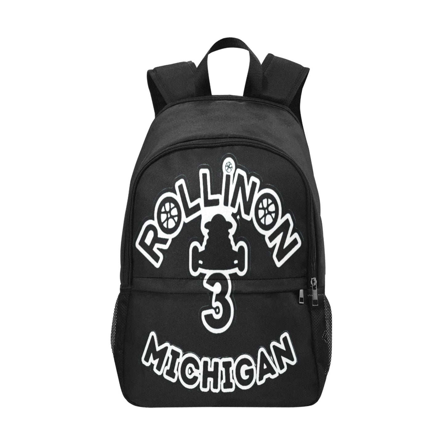 Rollin On 3 Michigan Backpack – Blacked Out. Whited Up. All In.