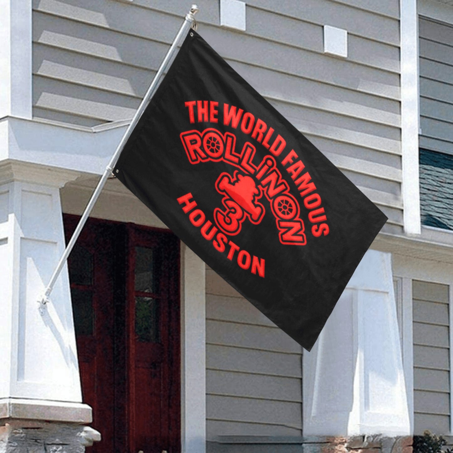 ROLLIN ON 3: The World Famous Houston Flag Size: 59"x35"